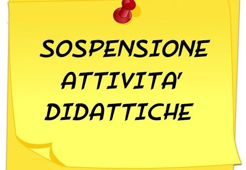 Sospensione delle attività didattiche